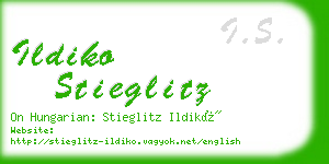 ildiko stieglitz business card